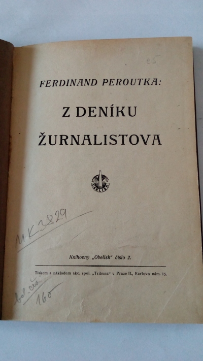 Z deníku žurnalistova