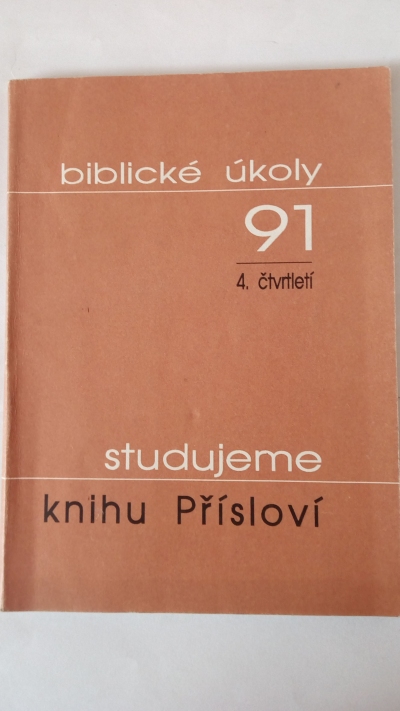 Studujeme knihu Přísloví