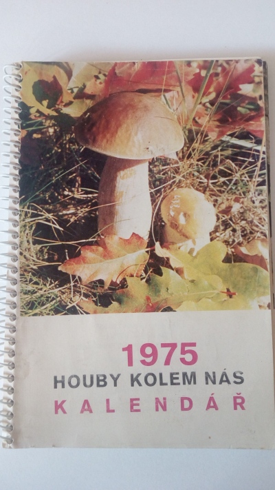 Kalendář 1975 Houby kolem nás 