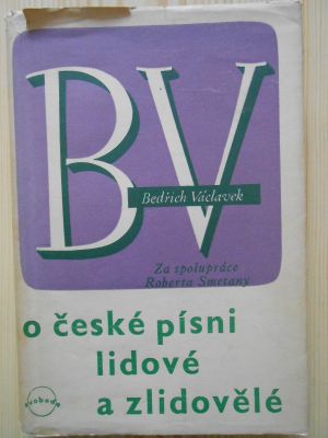 O české písni  lidové a zlidovělé