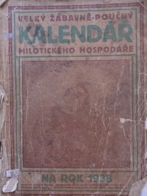 Velký zábavně poučný kalendář milotického hospodáře 1938