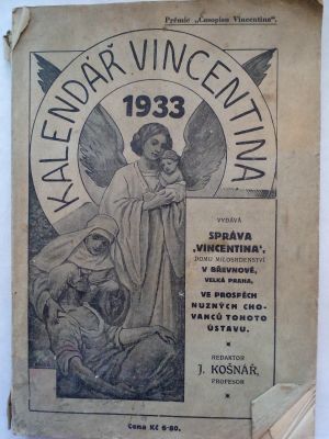 Kalendář Vincentina 1933