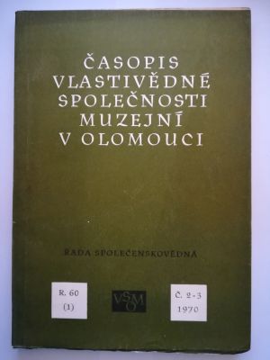 Časopis vlastivědné společnosti muzejní v Olomouci