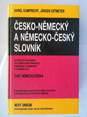 Česko-německý, Německo-český slovník