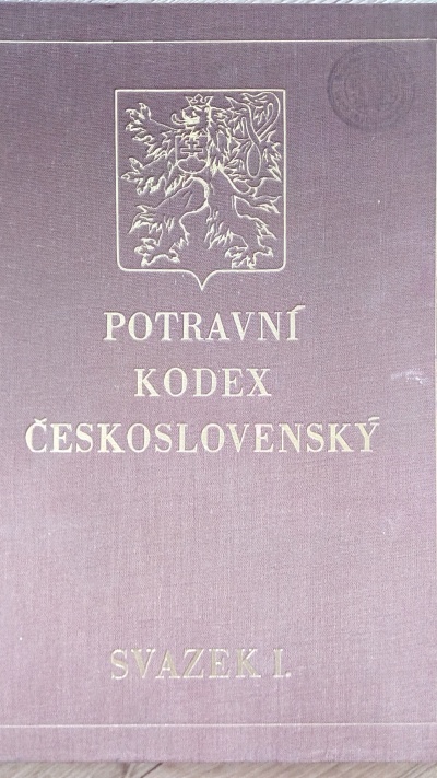 Potravní kodex Československý, svazek I. 