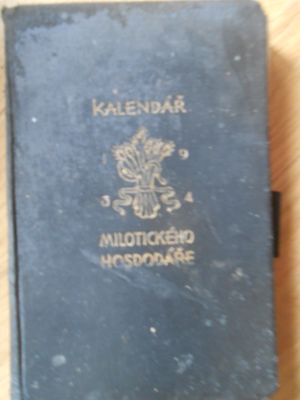 Kapesní kalendář Milotického hospodáře 1934