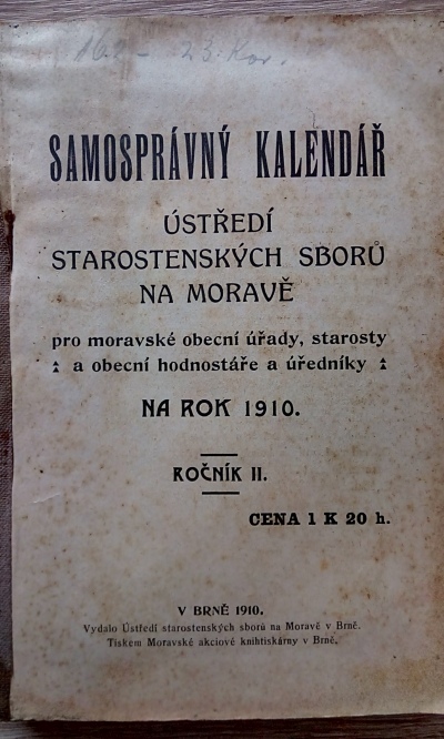 Samosprávný kalendář na rok 1910