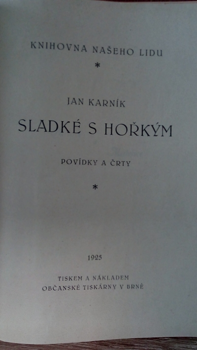 Sladké s hořkým