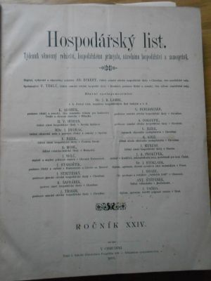 Hospodářský list - ročník XXIV.