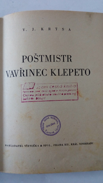 Poštmistr Vavřinec Klepeto