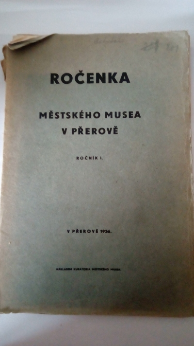 Ročenka městského musea v Přerově